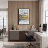 04 - Framed Maroon Bells Aspen Colorado Watercolor Canvas Print - Home Office.jpg