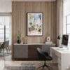 04 - Framed Marrakesh Watercolor Canvas Print - Home Office.jpg
