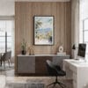 04 - Framed Medellin Watercolor Canvas Print - Home Office.jpg