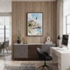 04 - Framed Portland Maine Watercolor Canvas Print - Home Office.jpg