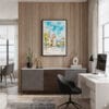 04 - Framed San Salvador Watercolor Canvas Print - Home Office.jpg