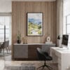 04 - Framed Sapa Vietnam Watercolor Canvas Print - Home Office.jpg