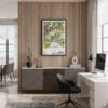 04 - Framed Savannah Georgia Watercolor Canvas Print - Home Office.jpg