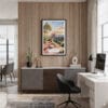 04 - Framed Sedona Arizona Watercolor Canvas Print - Home Office.jpg