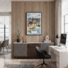 04 - Framed Stockholm Skyline Watercolor Canvas Print - Home Office.jpg
