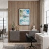 04 - Framed Tahiti Watercolor Canvas Print - Home Office.jpg