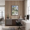 04 - Framed Tegallalang Rice Terrace Ubud Bali Watercolor Canvas Print - Home Office.jpg