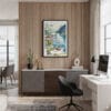 04 - Framed The Fjords Watercolor Canvas Print - Home Office.jpg