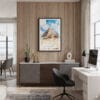 04 - Framed The Pyramids of Giza Watercolor Canvas Print - Home Office.jpg