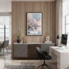 04 - Framed Toronto - Watercolor Canvas Print - Home Office.jpg