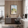 04 - Framed Tuscany Italy Watercolor Canvas Print - Home Office.jpg