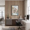 04 - Framed Venice Canal - Watercolor Canvas Print - Home Office.jpg