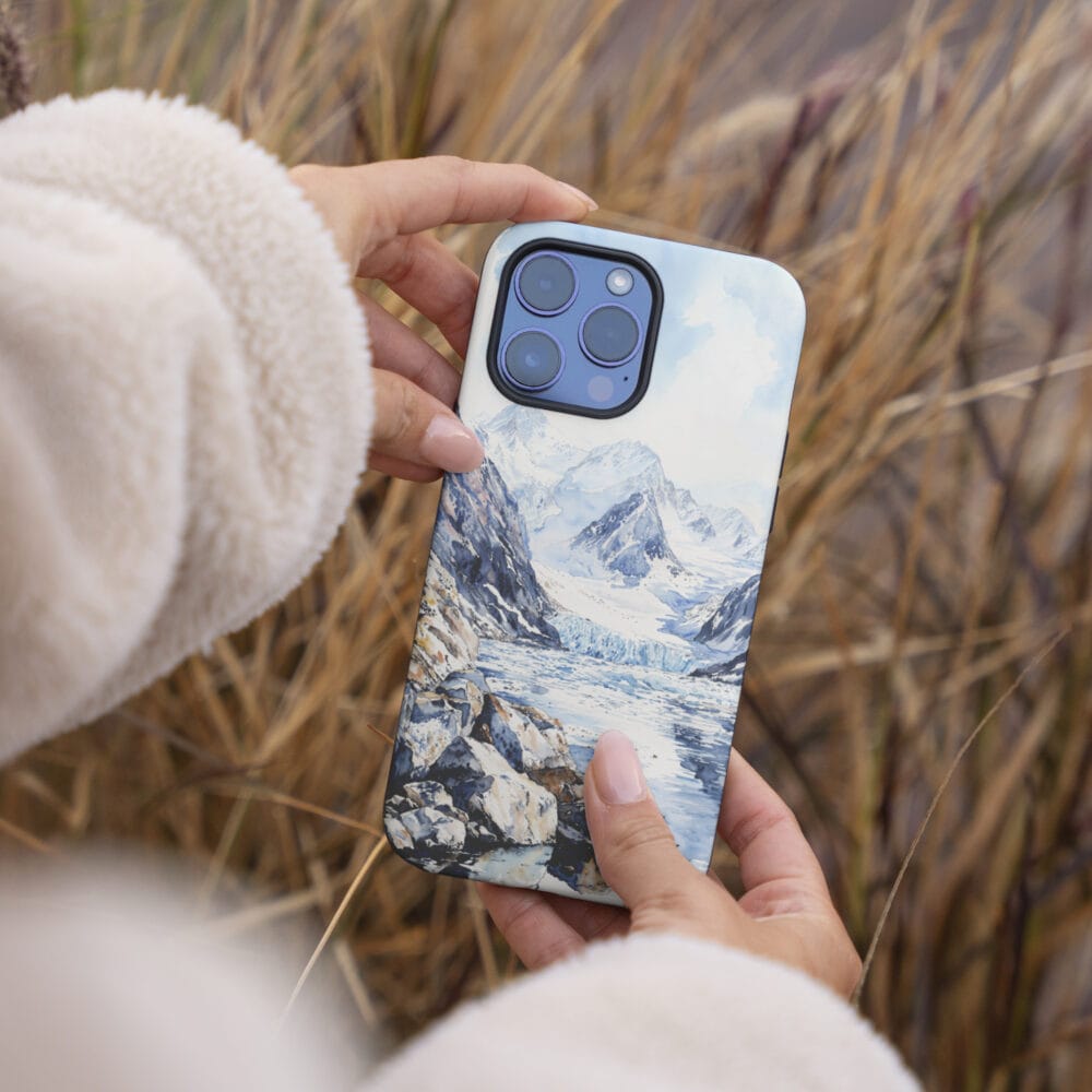 04 - Glacier Bay National Park Phone Case - Female hand.jpg 04 - Glacier Bay National Park Phone Case - Female hand.jpg