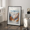 04 - Great smoky mountains watercolor Digital Art print - Frame Standing on floor