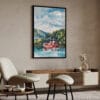 04 - Hakone with Mount Fuji Watercolor Art - Digital Downloads - Japandi.jpg