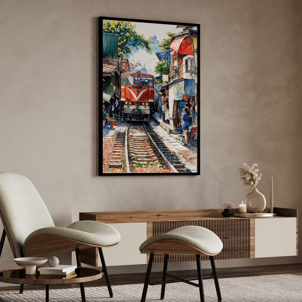 04 - Hanoi Train Street Vietnam Watercolor Art - Digital Downloads - Japandi.jpg 04 - Hanoi Train Street Vietnam Watercolor Art - Digital Downloads - Japandi.jpg