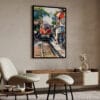 04 - Hanoi Train Street Vietnam Watercolor Art - Digital Downloads - Japandi.jpg