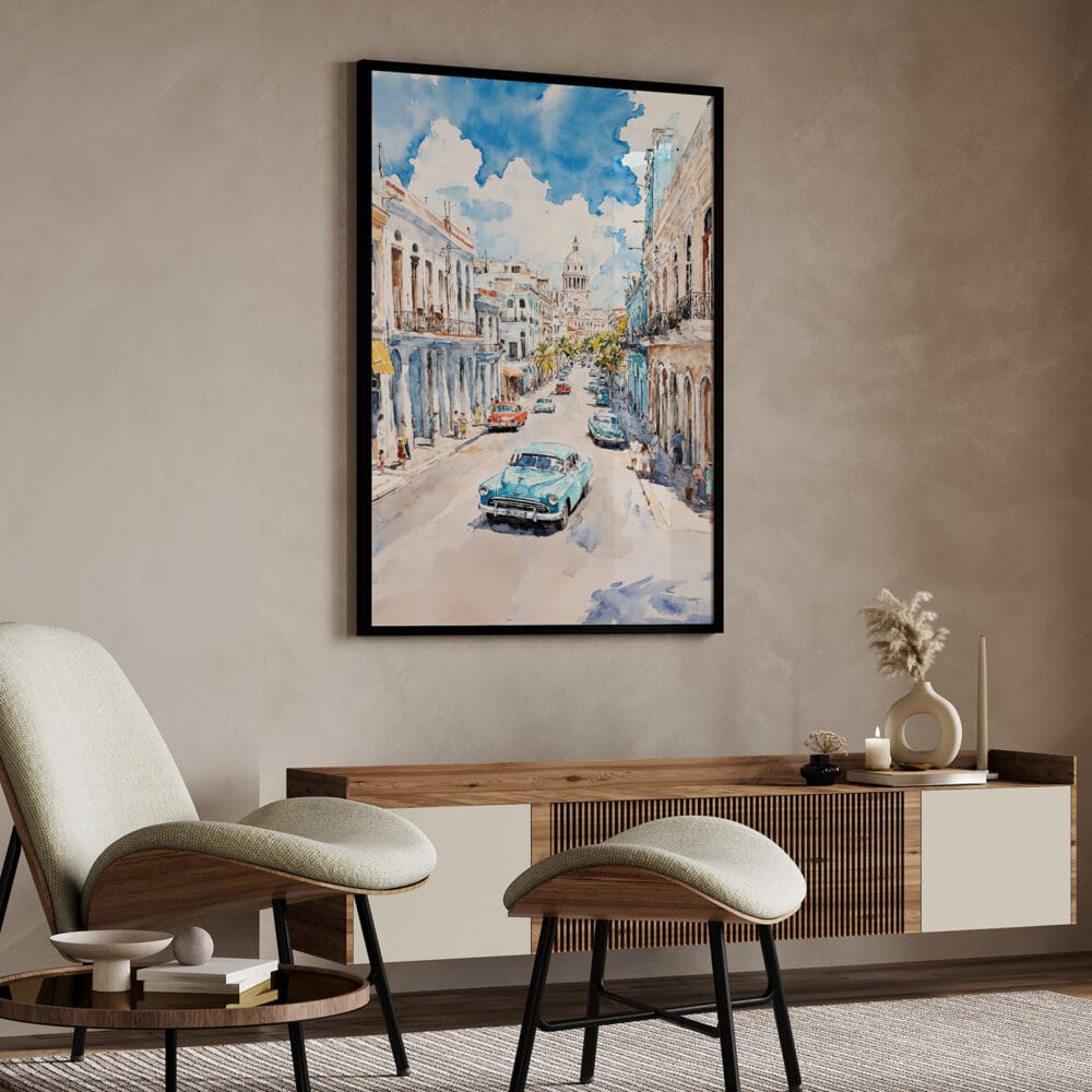 04 - Havana Cuba Watercolor Art - Digital Downloads - Japandi.jpg 04 - Havana Cuba Watercolor Art - Digital Downloads - Japandi.jpg