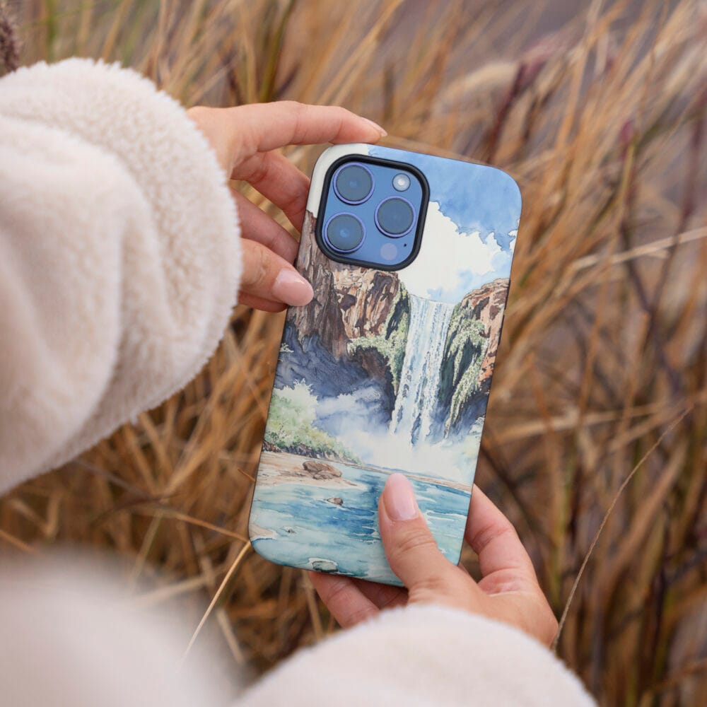 04 - Havasu Falls Phone Case - Female hand.jpg 04 - Havasu Falls Phone Case - Female hand.jpg