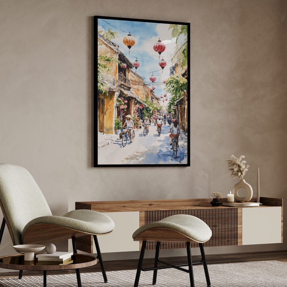 04 - Hoi An Vietnam Watercolor Art - Digital Downloads - Japandi.jpg 04 - Hoi An Vietnam Watercolor Art - Digital Downloads - Japandi.jpg