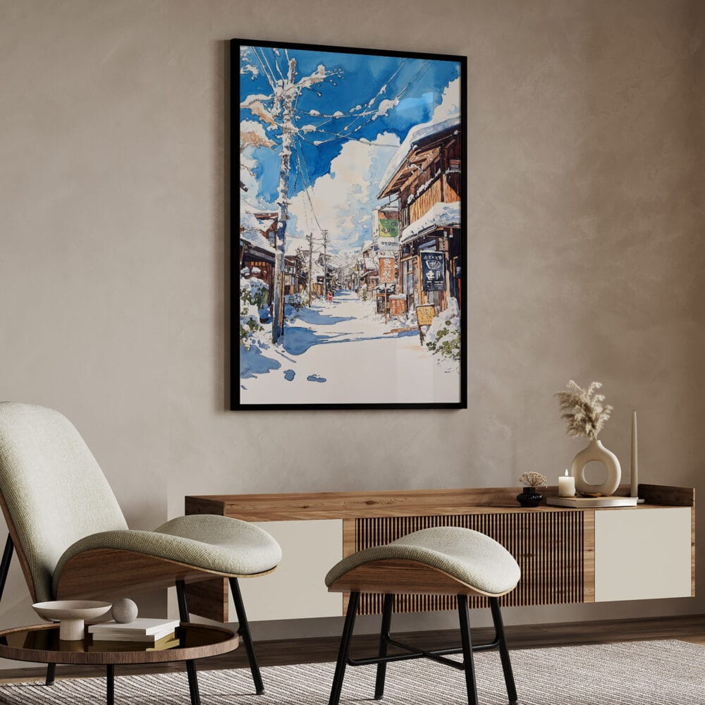 04 - Hokkaido Village Watercolor Art - Digital Downloads - Japandi.jpg 04 - Hokkaido Village Watercolor Art - Digital Downloads - Japandi.jpg