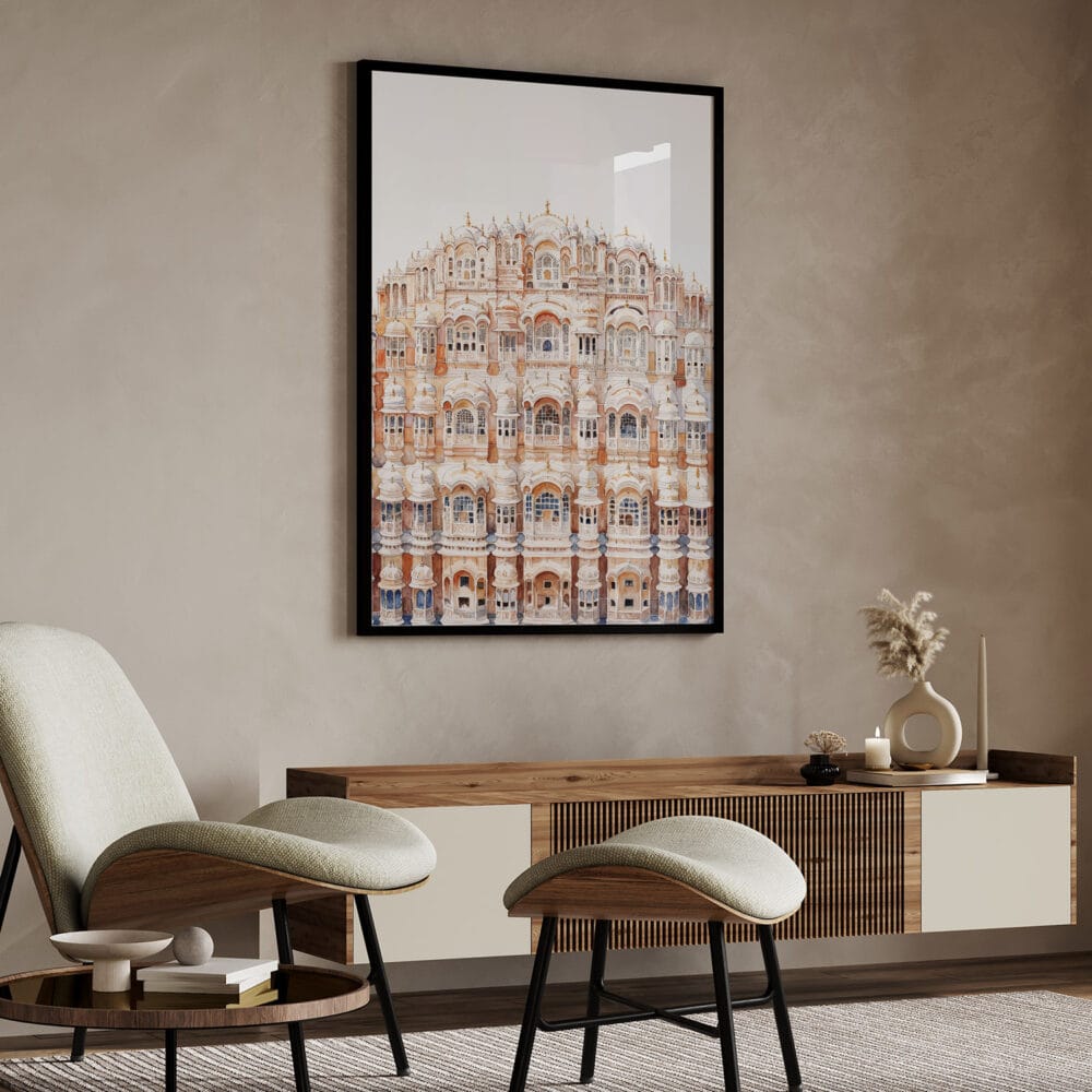 04 - Jaipur Palace of the winds Watercolor Art - Digital Downloads - Japandi.jpg 04 - Jaipur Palace of the winds Watercolor Art - Digital Downloads - Japandi.jpg