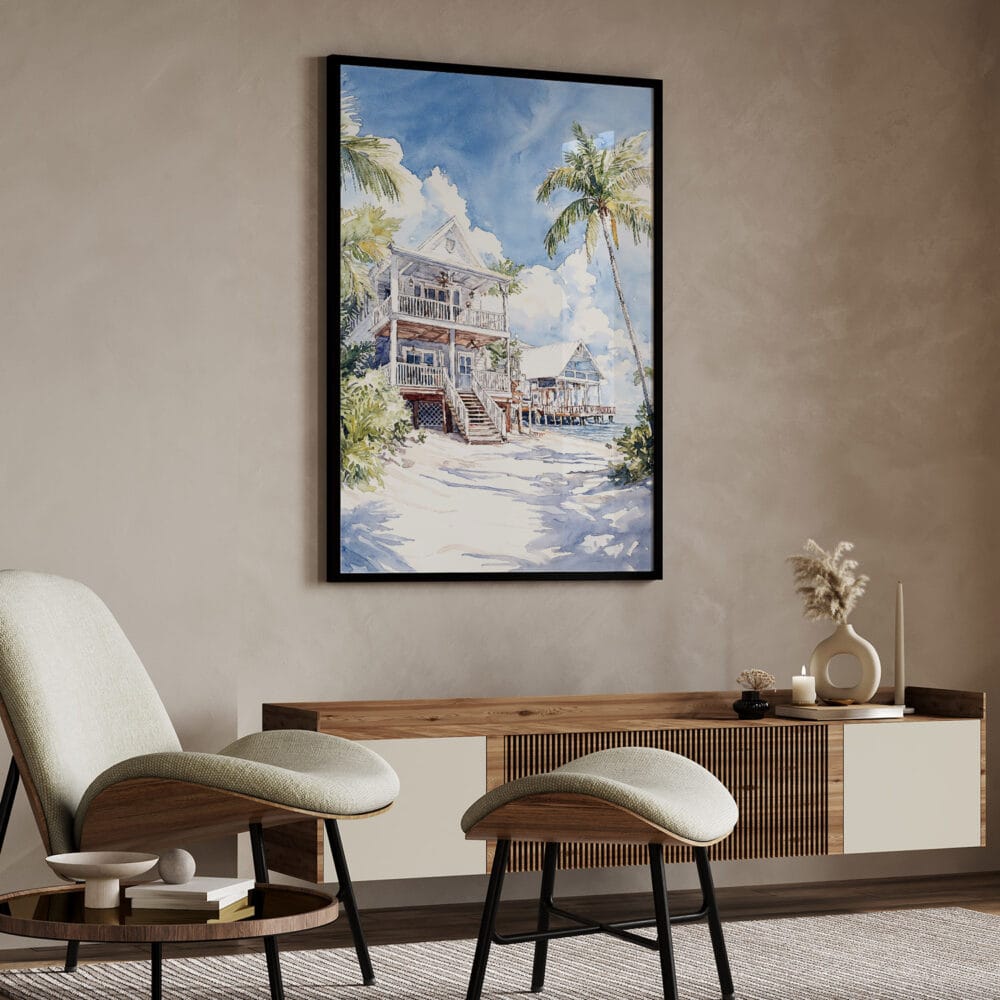 04 - Key West Beach House Watercolor Art - Digital Downloads - Japandi.jpg 04 - Key West Beach House Watercolor Art - Digital Downloads - Japandi.jpg