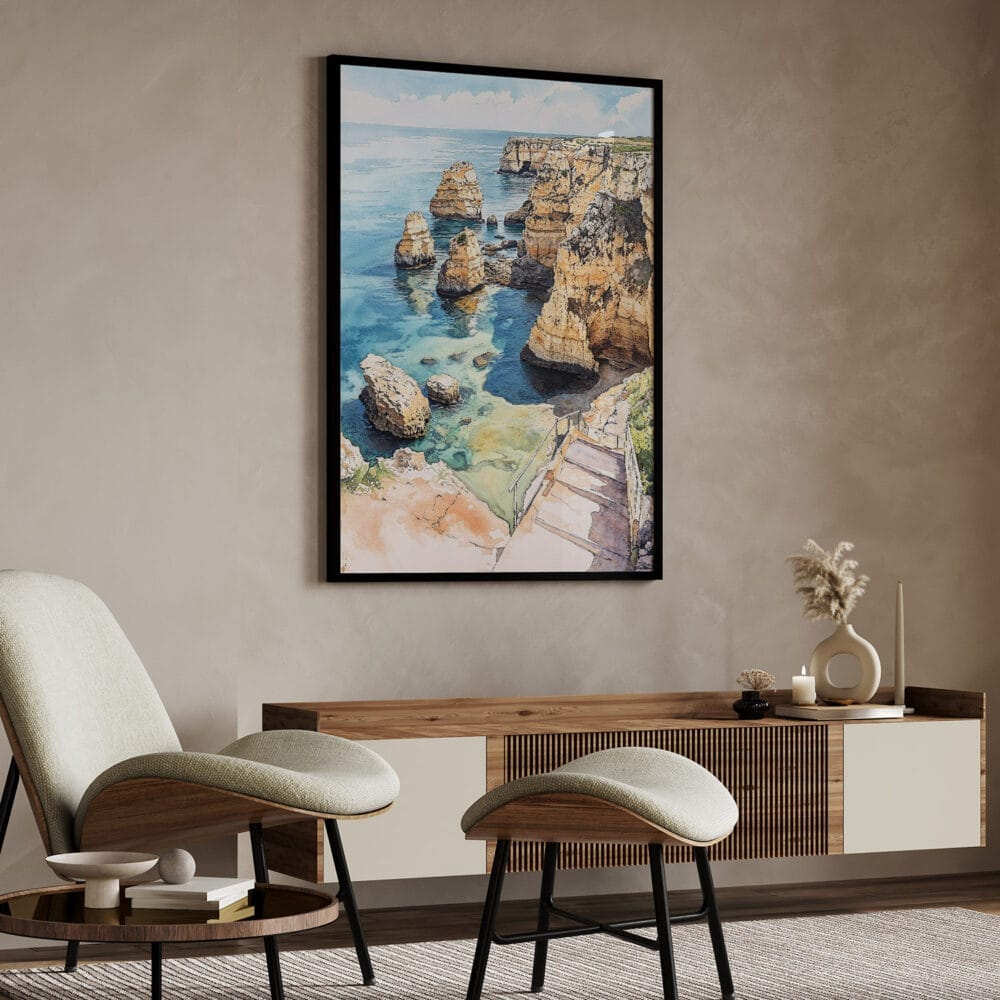 04 - Lagos Portgual Cliffs Watercolor Art - Digital Downloads - Japandi.jpg 04 - Lagos Portgual Cliffs Watercolor Art - Digital Downloads - Japandi.jpg