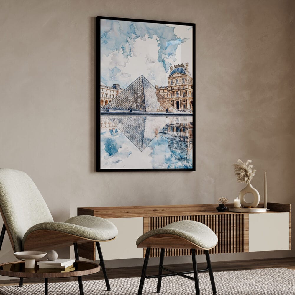 04 - Louvre Watercolor Art - Digital Downloads - Japandi.jpg 04 - Louvre Watercolor Art - Digital Downloads - Japandi.jpg