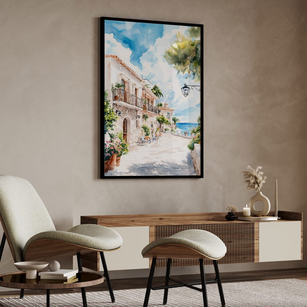 04 - Mallorca Spain Watercolor Art - Digital Downloads - Japandi.jpg 04 - Mallorca Spain Watercolor Art - Digital Downloads - Japandi.jpg