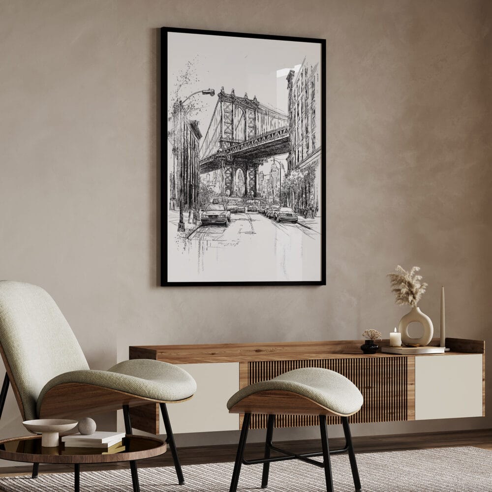 04 - Manhattan bridge - Pencil Drawing Art - Digital Downloads - Japandi.jpg 04 - Manhattan bridge - Pencil Drawing Art - Digital Downloads - Japandi.jpg