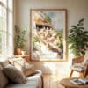 04 - Mesa Verde National Park Watercolor Wall Art in Boho Living Room.jpg
