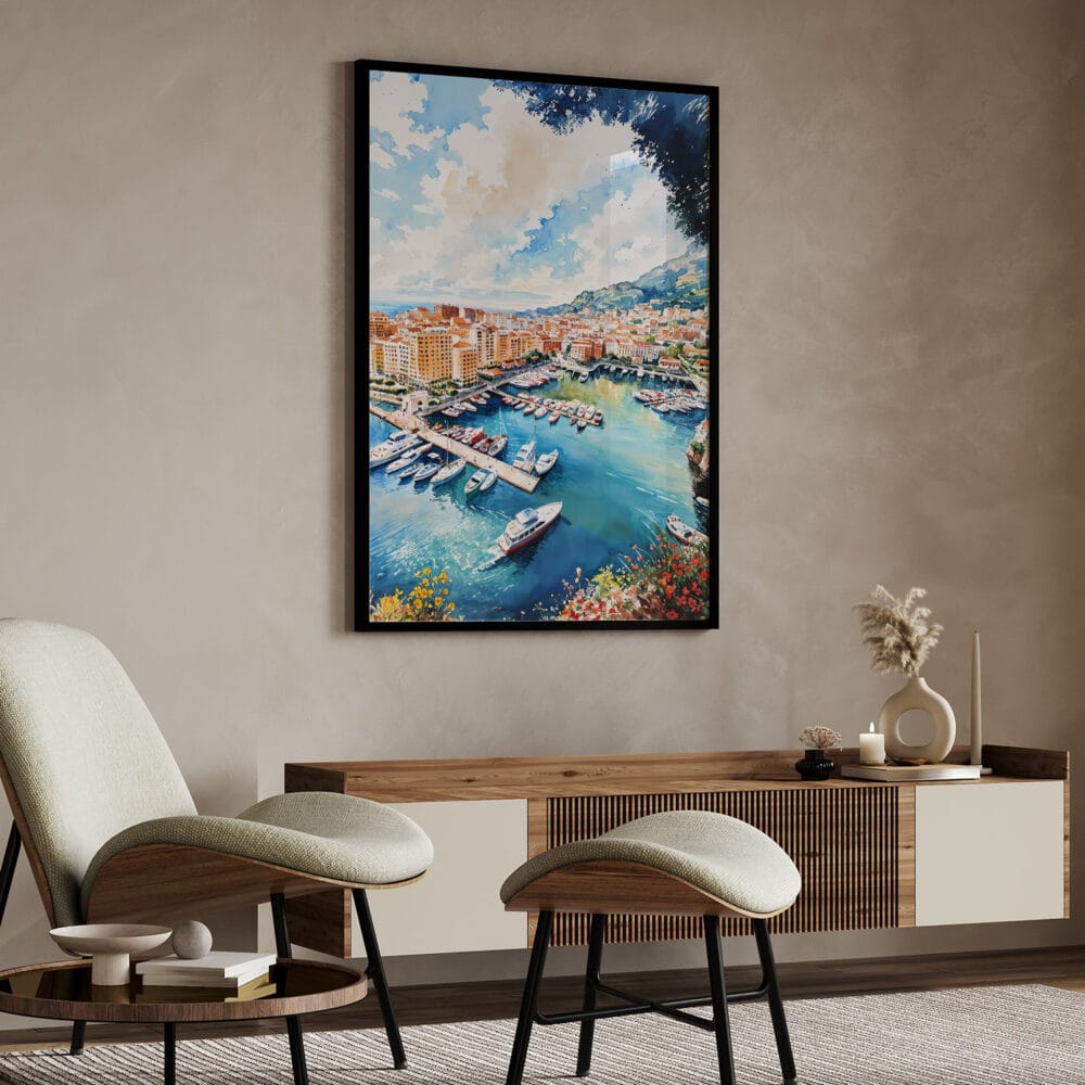 04 - Monaco France Watercolor Art - Digital Downloads - Japandi.jpg 04 - Monaco France Watercolor Art - Digital Downloads - Japandi.jpg