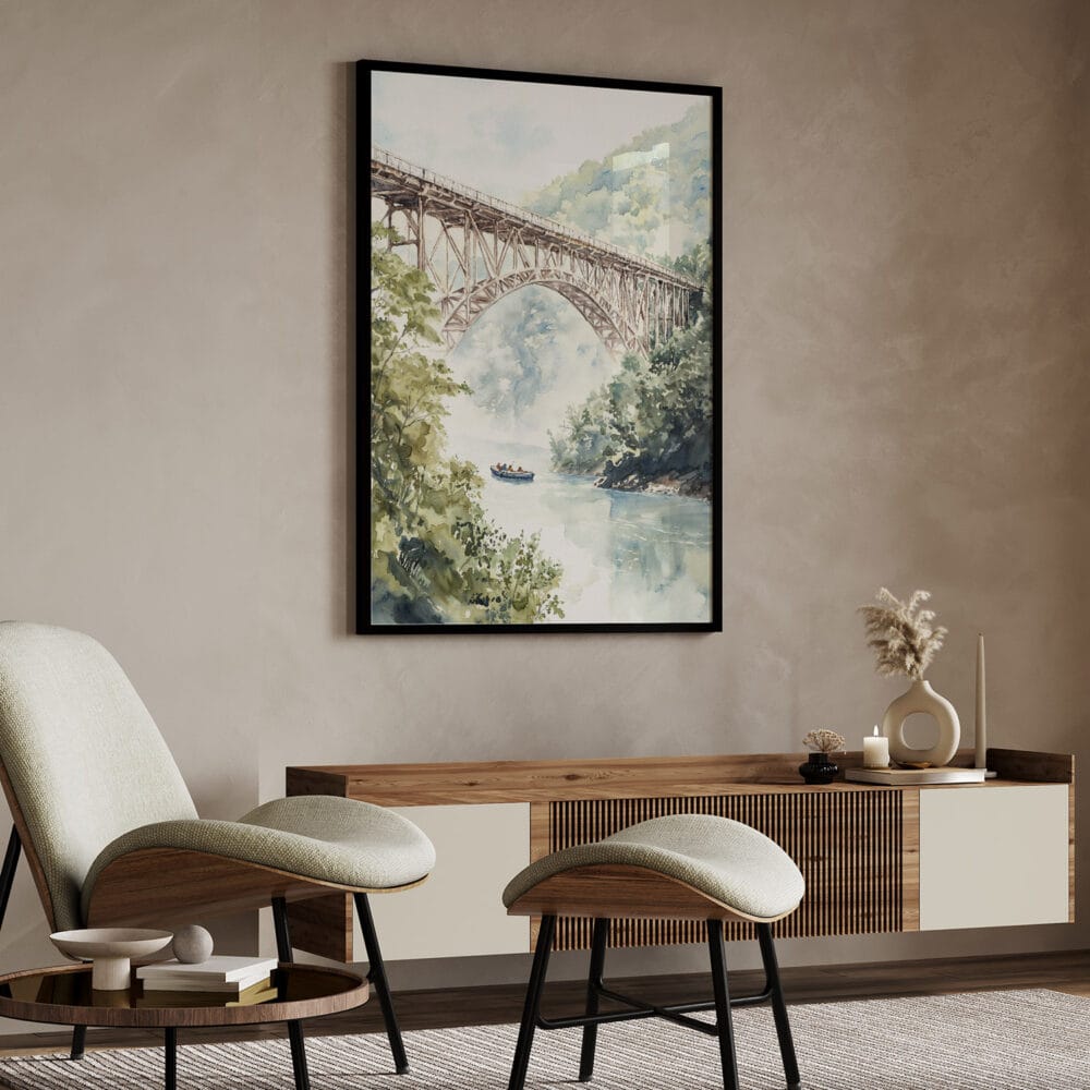 04 - New river gorge Bridge Watercolor Art - Digital Downloads - Japandi.jpg 04 - New river gorge Bridge Watercolor Art - Digital Downloads - Japandi.jpg