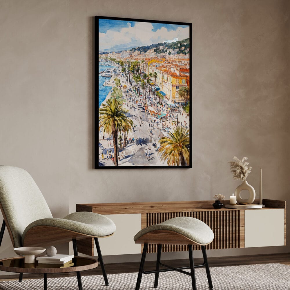 04 - Nice French Riviera Watercolor Art - Digital Downloads - Japandi.jpg 04 - Nice French Riviera Watercolor Art - Digital Downloads - Japandi.jpg