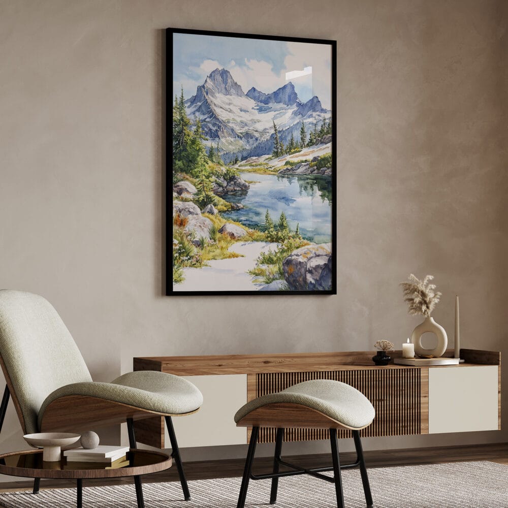 04 - North Cascades National Park Watercolor Art - Digital Downloads - Japandi.jpg 04 - North Cascades National Park Watercolor Art - Digital Downloads - Japandi.jpg