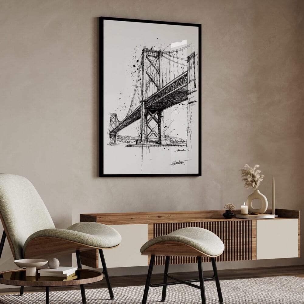 04 - Oakland Bridge Pencil Drawing Art - Digital Downloads - Japandi.jpg 04 - Oakland Bridge Pencil Drawing Art - Digital Downloads - Japandi.jpg