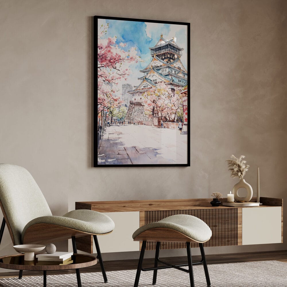 04 - Osaka Castle Japan Watercolor Art - Digital Downloads - Japandi.jpg 04 - Osaka Castle Japan Watercolor Art - Digital Downloads - Japandi.jpg