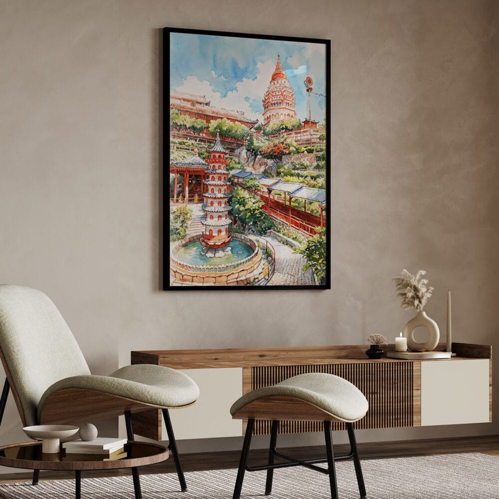 04 - Penang Malaysia Watercolor Art - Digital Downloads - Japandi.jpg 04 - Penang Malaysia Watercolor Art - Digital Downloads - Japandi.jpg