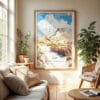 04 - Petrified Forest National Park Watercolor Wall Art in Boho Living Room.jpg
