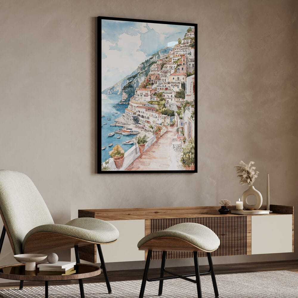 04 - Positano Watercolor Art - Digital Downloads - Japandi.jpg 04 - Positano Watercolor Art - Digital Downloads - Japandi.jpg