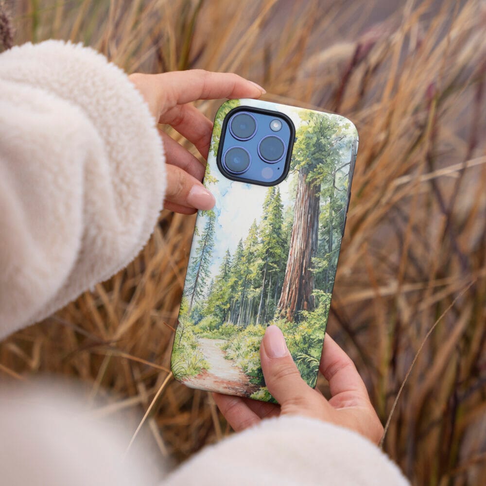 04 - Redwood National Park California Phone Case - Female hand.jpg 04 - Redwood National Park California Phone Case - Female hand.jpg