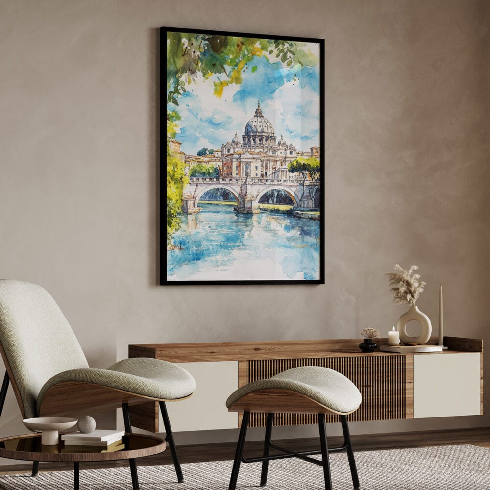 04 - Rome Italy Watercolor Art - Digital Downloads - Japandi.jpg 04 - Rome Italy Watercolor Art - Digital Downloads - Japandi.jpg