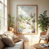 04 - Saguaro National Park Watercolor Wall Art in Boho Living Room.jpg