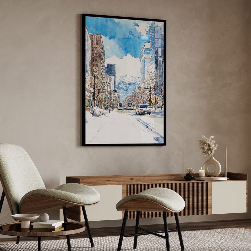 04 - Sapporo City Watercolor Art - Digital Downloads - Japandi.jpg 04 - Sapporo City Watercolor Art - Digital Downloads - Japandi.jpg