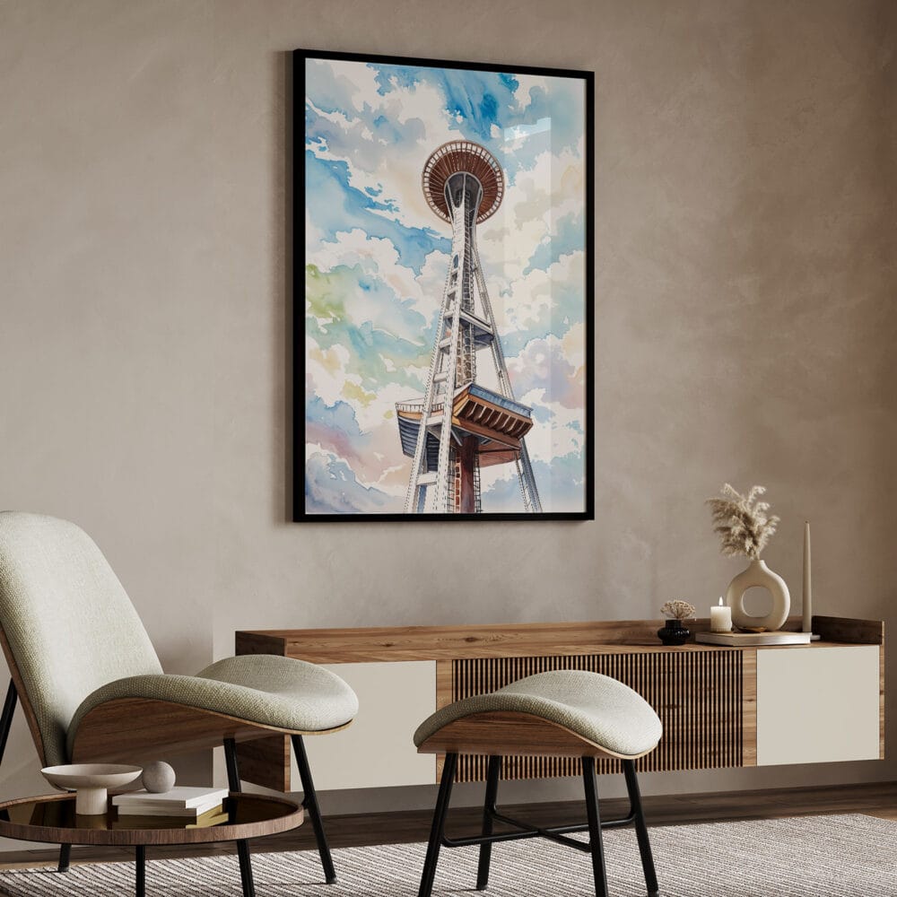 04 - Seattle Space Needle Watercolor Art - Digital Downloads - Japandi.jpg 04 - Seattle Space Needle Watercolor Art - Digital Downloads - Japandi.jpg