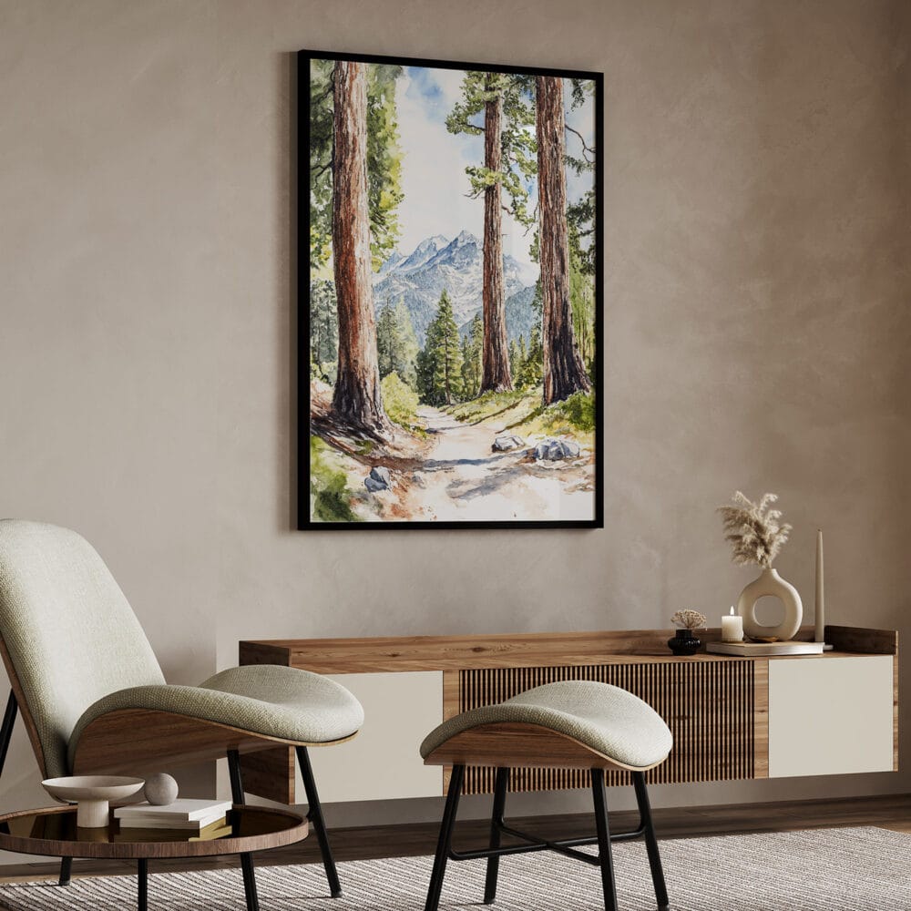 04 - Sequoia National Park Watercolor Art - Digital Downloads - Japandi.jpg 04 - Sequoia National Park Watercolor Art - Digital Downloads - Japandi.jpg