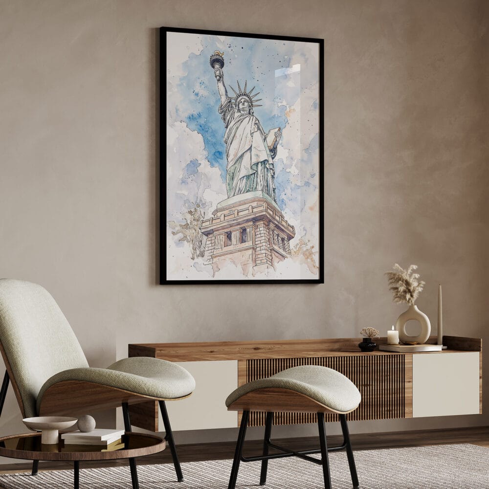 04 - Statue of liberty Watercolor Art - Digital Downloads - Japandi.jpg 04 - Statue of liberty Watercolor Art - Digital Downloads - Japandi.jpg