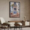 04 - Streets of Lisbon Portugal Watercolor Art - Digital Downloads - Japandi.jpg