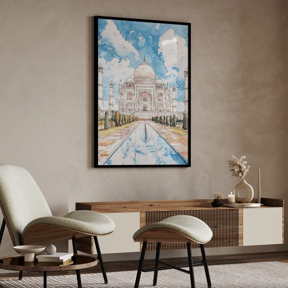 04 - Taj Mahal Vibrant Watercolor Art - Digital Downloads - Japandi.jpg 04 - Taj Mahal Vibrant Watercolor Art - Digital Downloads - Japandi.jpg